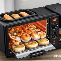 Horno Eléctrico 3 En 1 Cafetera Tostador