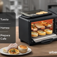 Horno Eléctrico 3 En 1 Cafetera Tostador