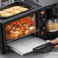 Horno Eléctrico 3 En 1 Cafetera Tostador